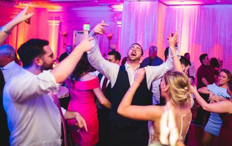 Packed Dance Floor by Audio Events Wedding DJ - Wentworth by the Sea Wedding Reception 