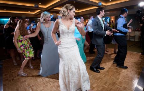 Wedding DJ has everyone Dancing at Abenaqui Country Club - Rye NH. Photo by Rick Bouthiette Photography