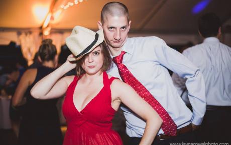 Dancing at Flag Hill Winery - Lee, NH. Photo by Jayna Cowal Photography - Wedding DJ Audio Events