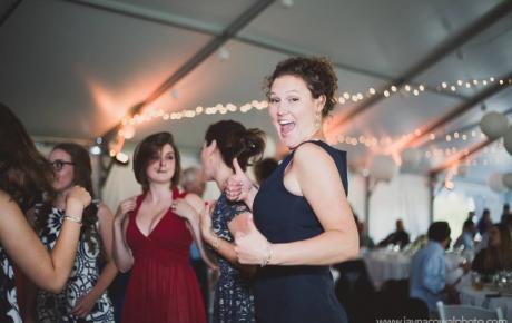 Dancing at Flag Hill Winery - Lee, NH. Photo by Jayna Cowal Photography - Wedding DJ Audio Events
