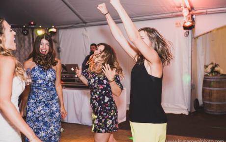 Dancing at Flag Hill Winery - Lee, NH. Photo by Jayna Cowal Photography New Hampshire Wedding DJs Audio Events