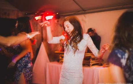 Dancing at Flag Hill Winery - Lee, NH. Photo by Jayna Cowal Photography - Wedding DJ Audio Events