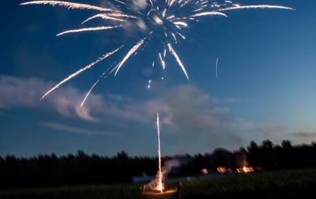 Fireworks at Flag Hill Winery Lee, NH. Photo by Jayna Cowal Photography - New Hampshire Wedding DJs 
